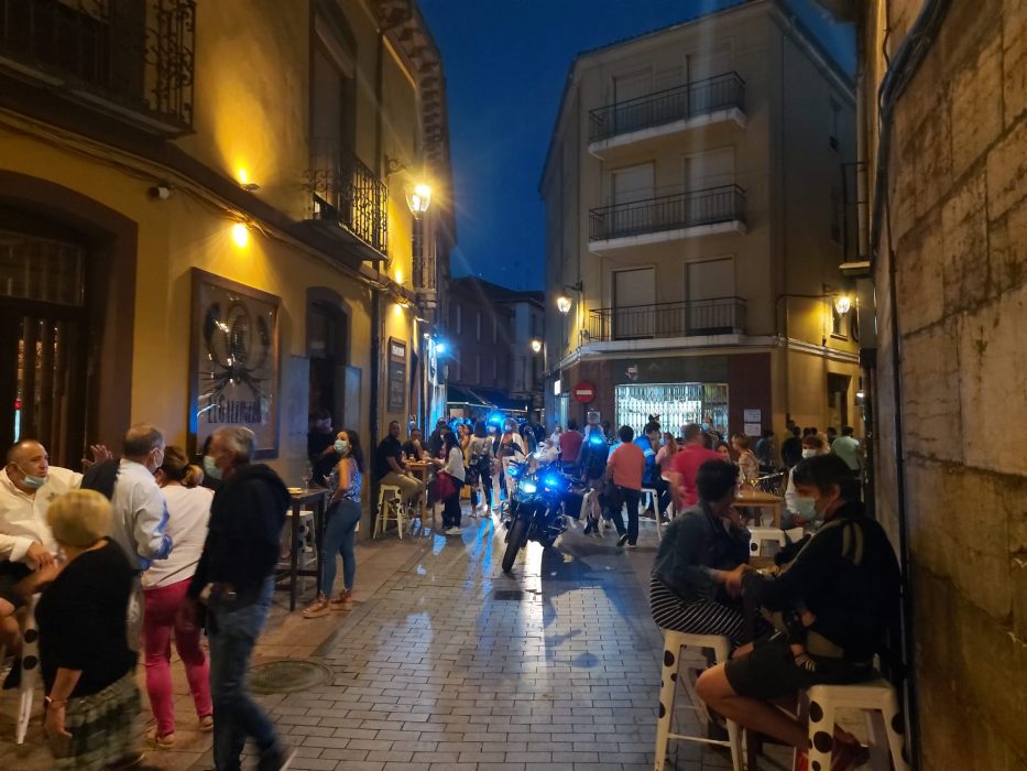 Barrio Romántico de noche